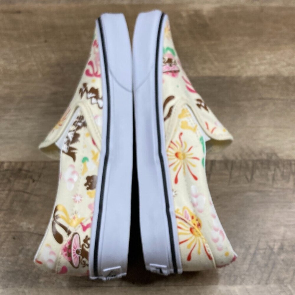 VANS Classic Slip On Get Outdoors Classic White Canvas Shoes Womens 9.5 NEW - Picture 8 of 10